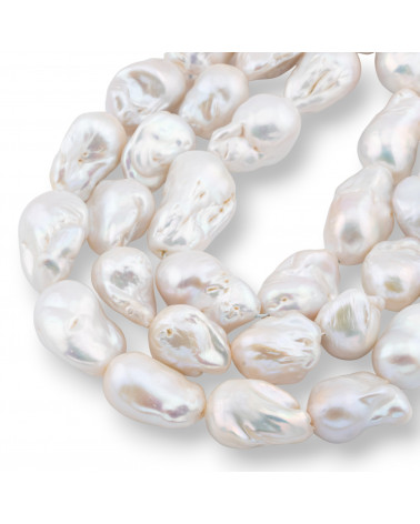 Perle Di Fiume Barocche A Goccia (NQS) 120-130gr Bianco-PERLE BAROCCHE | Worldofjewel.com