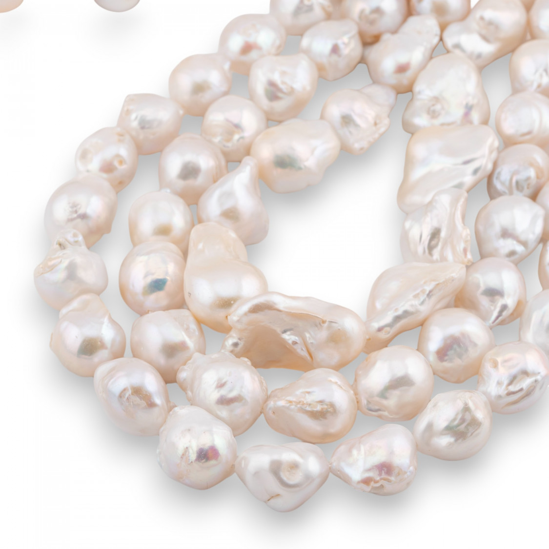 Perle Di Fiume Barocche A Goccia (YNT) 90-100gr Bianco-PERLE BAROCCHE | Worldofjewel.com