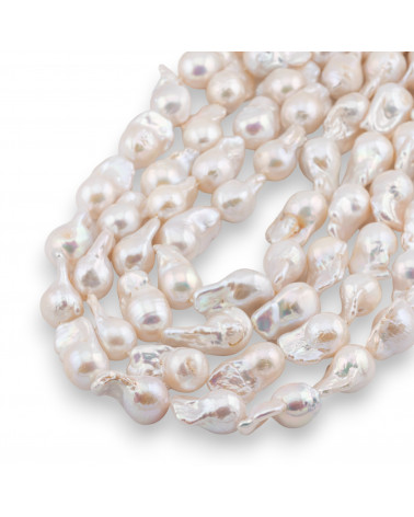 Perle Di Fiume Barocche A Goccia (YWP) 60-65gr Bianco-PERLE BAROCCHE | Worldofjewel.com
