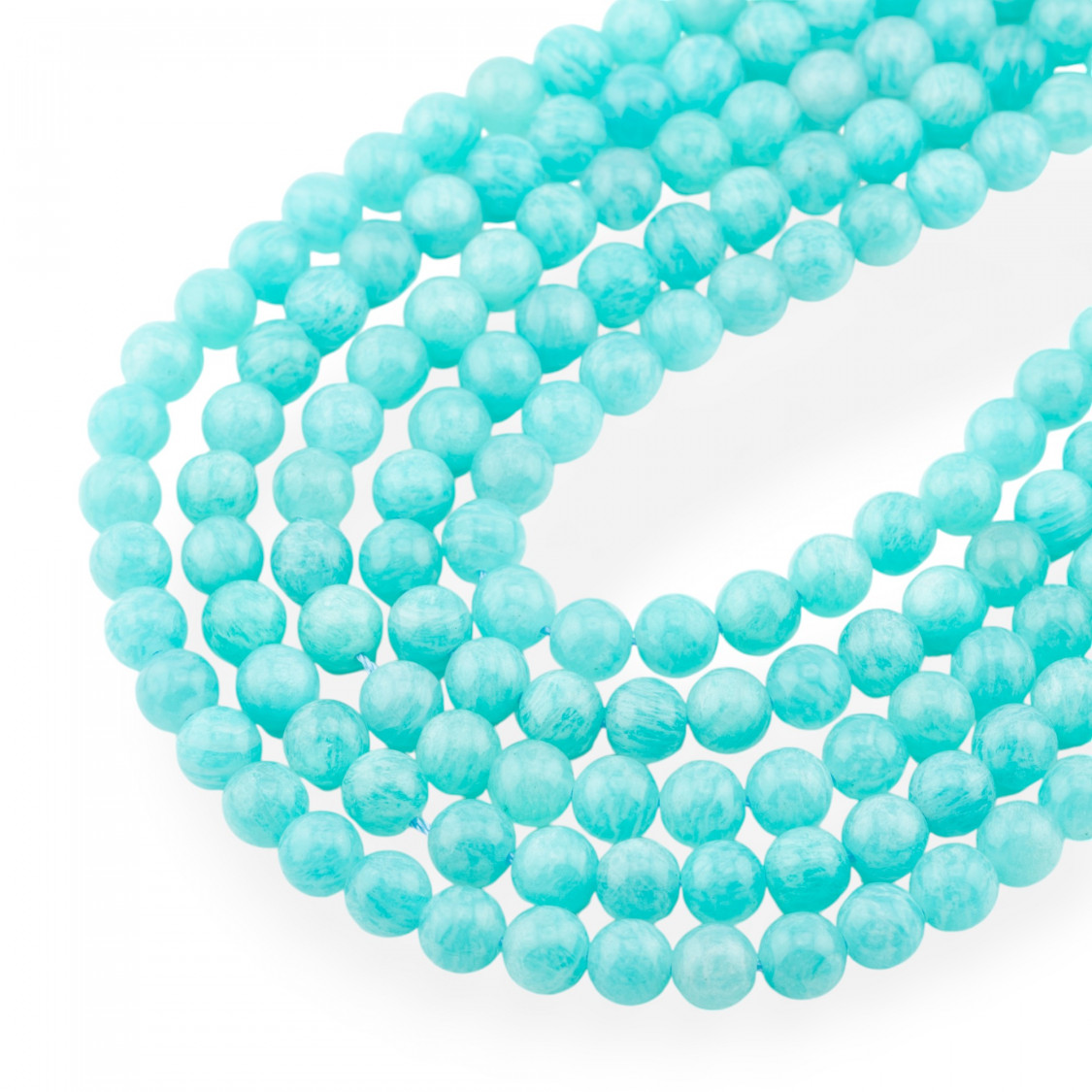 Amazonite Ronde Lisse Premier Choix Intense 8mm-AMAZONITE CLASSIQUE | Worldofjewel.com