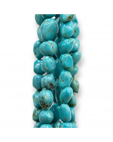 Aulite Turquoise Tumbled Stone 6x8mm-TURQUOISE AULITE | Worldofjewel.com