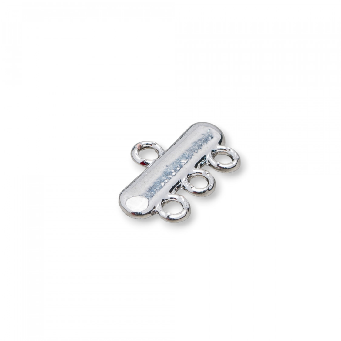 Barretta Multifilo Per Chiusura Di Ottone A 3 Fili 10x18mm 38pz Rodiato-CHIUSURE | Worldofjewel.com