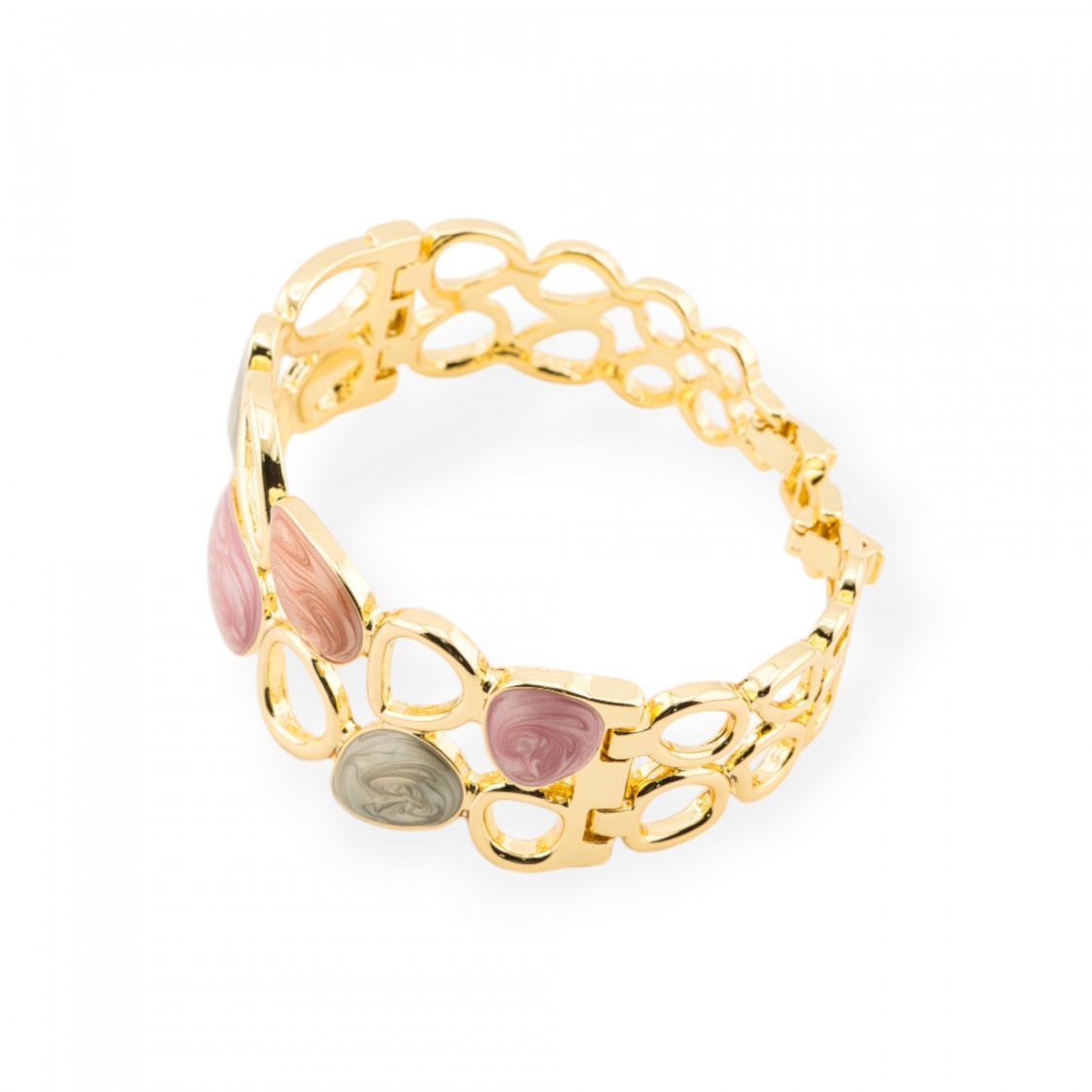 Bracelet Bijoux Émaillé Collection Isabella 1pc-BRACELETS EN BRONZE ET OEIL DE CHAT | Worldofjewel.com