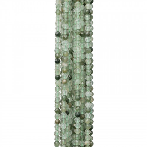 Prenite dunkelgrüner facettierter Diamantschliff 2,3 mm