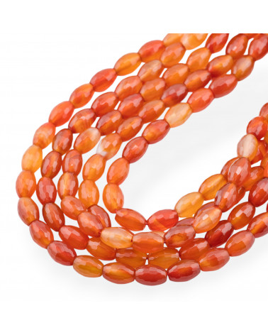 Carnelian Red Rice Faceted 8x12mm Mix-RED CARNELIAN | Worldofjewel.com