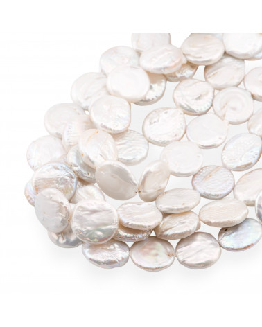 Flache barocke Flussperlen (REE) Weiß 55-60gr-BAROCKE PERLEN | Worldofjewel.com