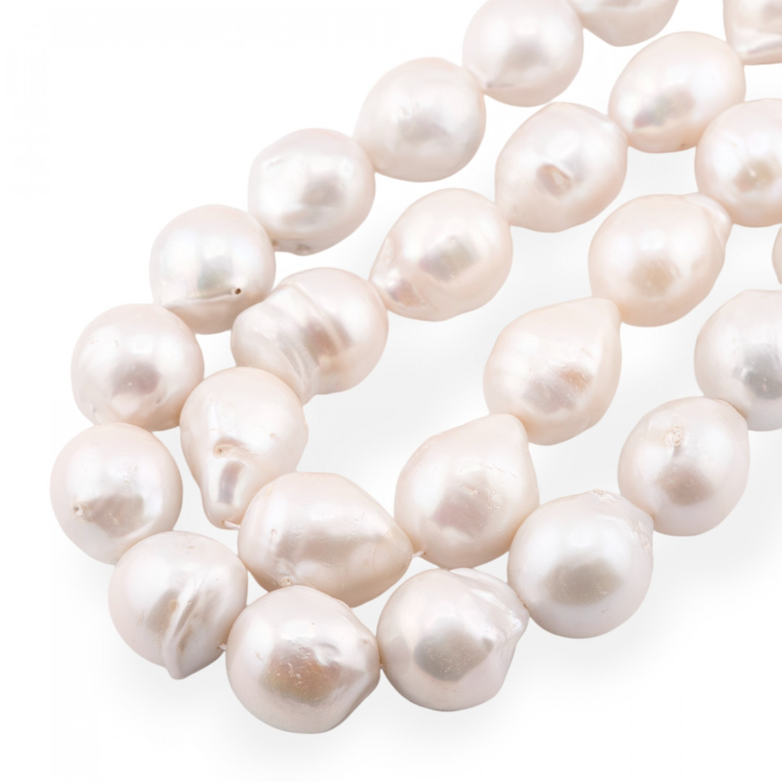 Perle Di Fiume Barocche A Goccia (ALB) 140-150gr Bianco-PERLE BAROCCHE | Worldofjewel.com