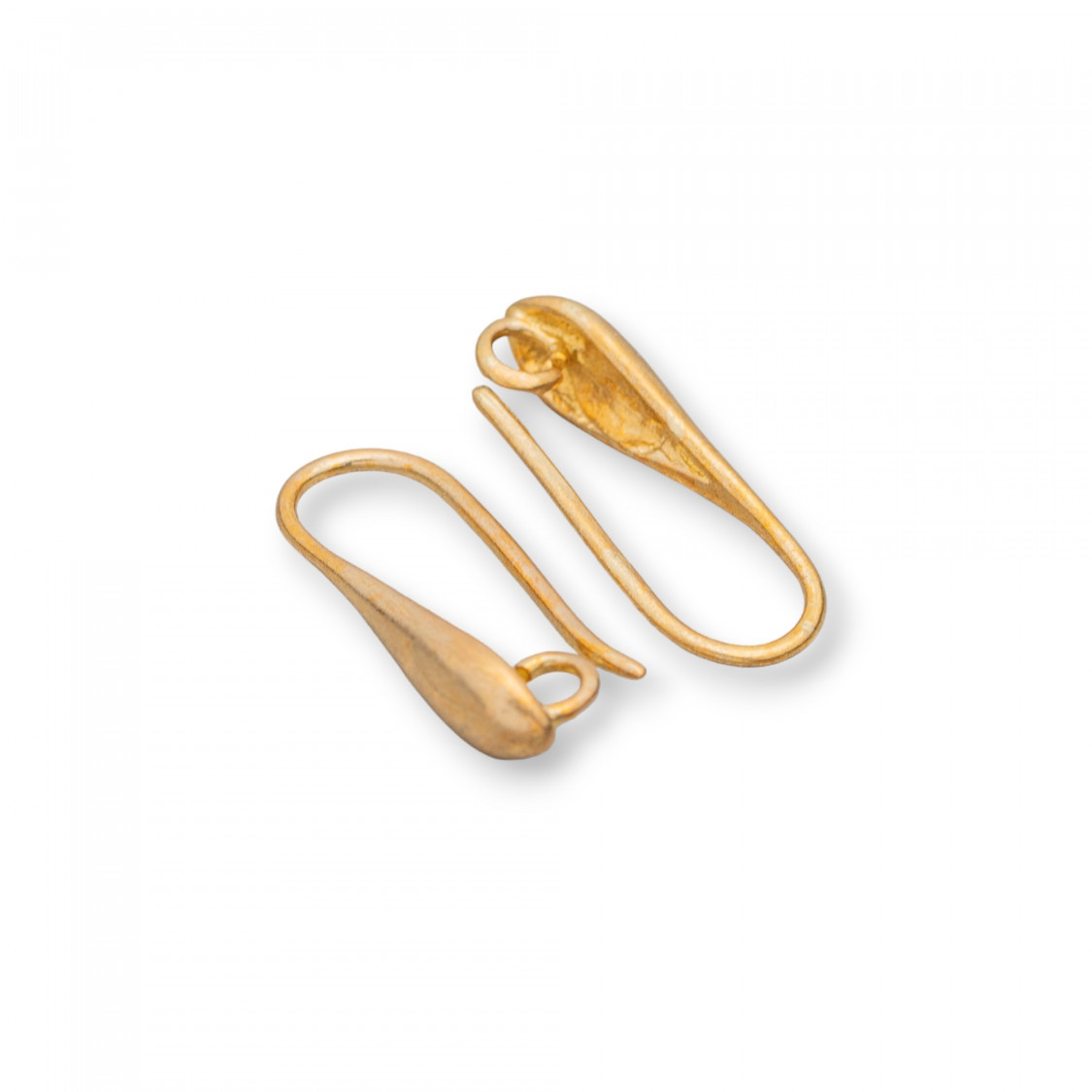Base Per Orecchini Di Bronzo A Monachella A Goccia 19x4mm 25 Paia Grezzo Lucidato-BASI DI OTTONE E BRONZO | Worldofjewel.com