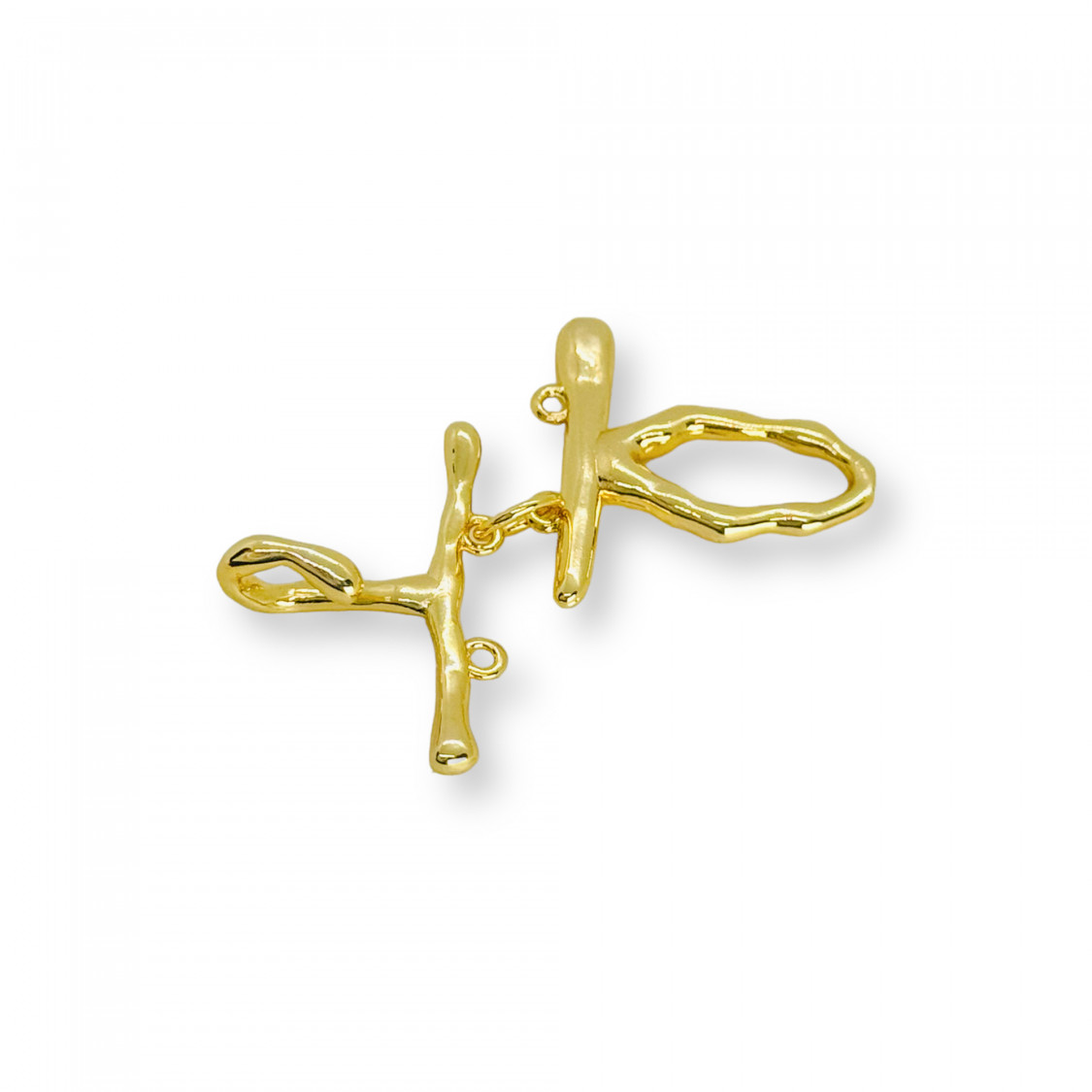 Bronze Hook Clasp 22x36mm 7pcs-BRASS AND BRONZE CLOSURES | Worldofjewel.com