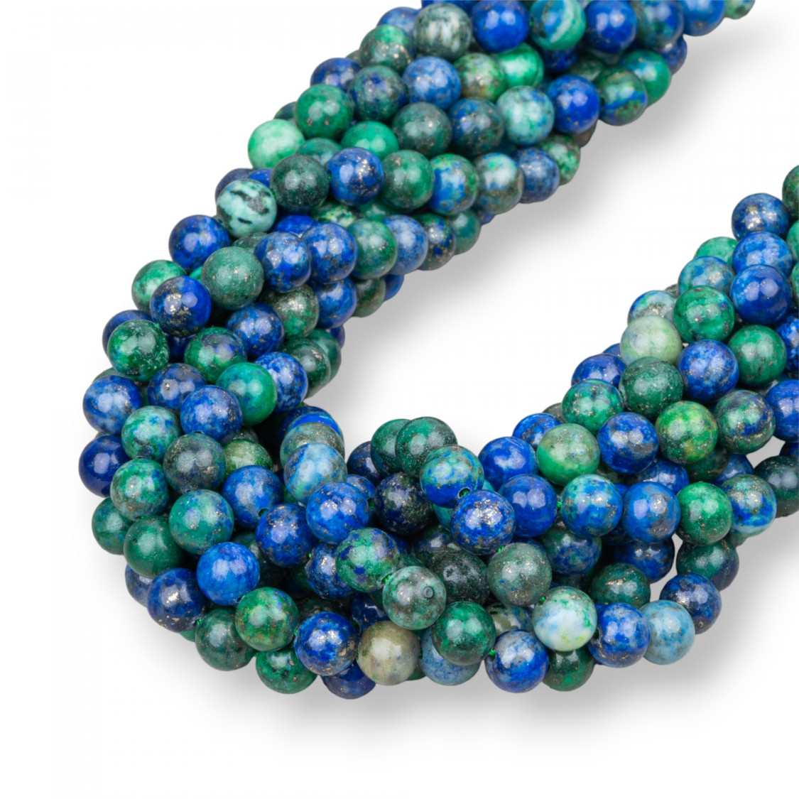 Lapislazzuli Afganistan (Crisocolla) Tondo Liscio 6mm-LAPISLAZZULI AFGANO CRISOCOLLA | Worldofjewel.com