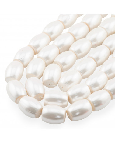 Baril de perles de Majorque blanches 18x22mm-PERLES BLANCHES | Worldofjewel.com