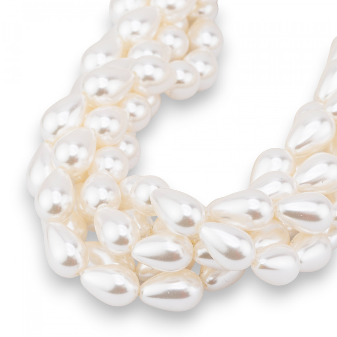 Perle di Maiorca Bianca Goccia Liscia 8x12mm-PERLE DI MAIORCA | Worldofjewel.com