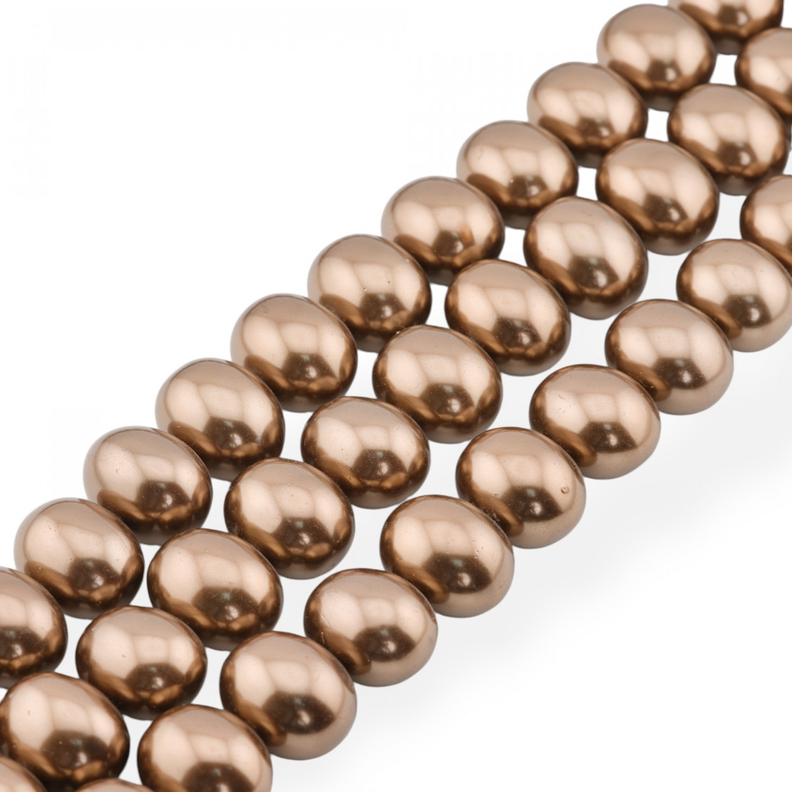 Perle di Maiorca Marrone Caramella 15x12mm-ALTRI COLORI | Worldofjewel.com