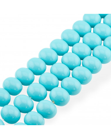 Perle di Maiorca Turchese Caramella 19x15mm-PERLE TURCHESI | Worldofjewel.com