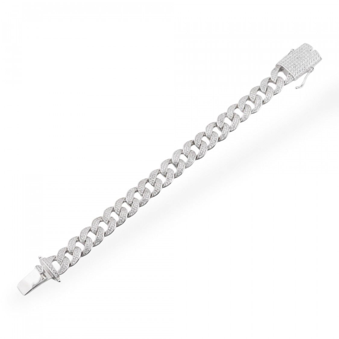 Bracciale In Argento 925 Con Zirconi Pave' 1pz-BRACCIALI DI ARGENTO 925 | Worldofjewel.com
