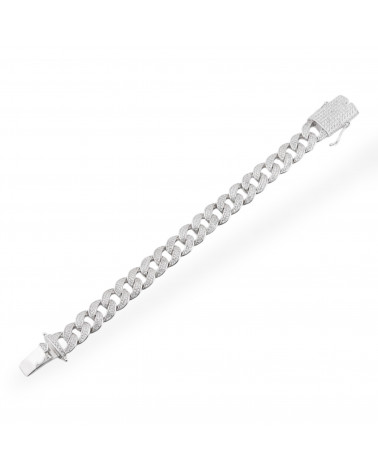 Bracciale In Argento 925 Con Zirconi Pave' 1pz-BRACCIALI DI ARGENTO 925 | Worldofjewel.com