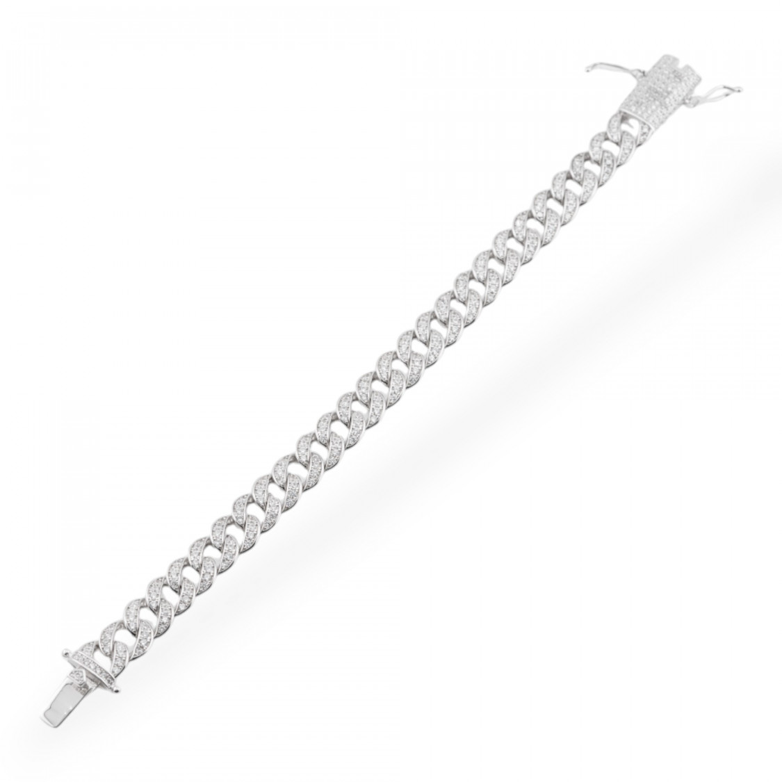 Pulsera Plata 925 Con Circonitas Pave' 1ud-PLATA 925 | Worldofjewel.com