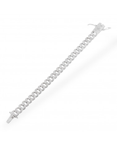 Pulsera Plata 925 Con Circonitas Pave' 1ud-PLATA 925 | Worldofjewel.com