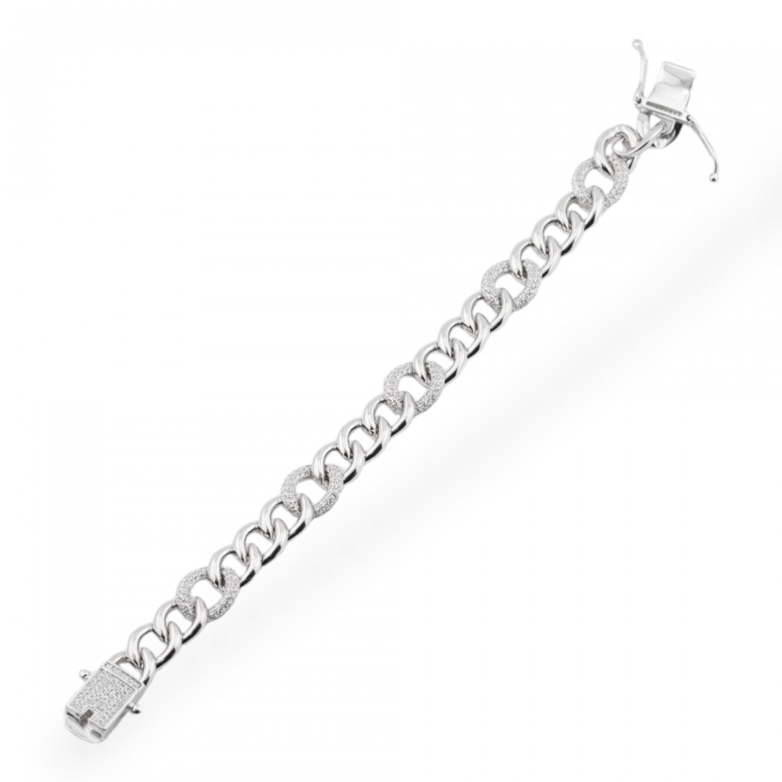 Pulsera Plata 925 Con Circonitas Pave' 1ud-PLATA 925 | Worldofjewel.com