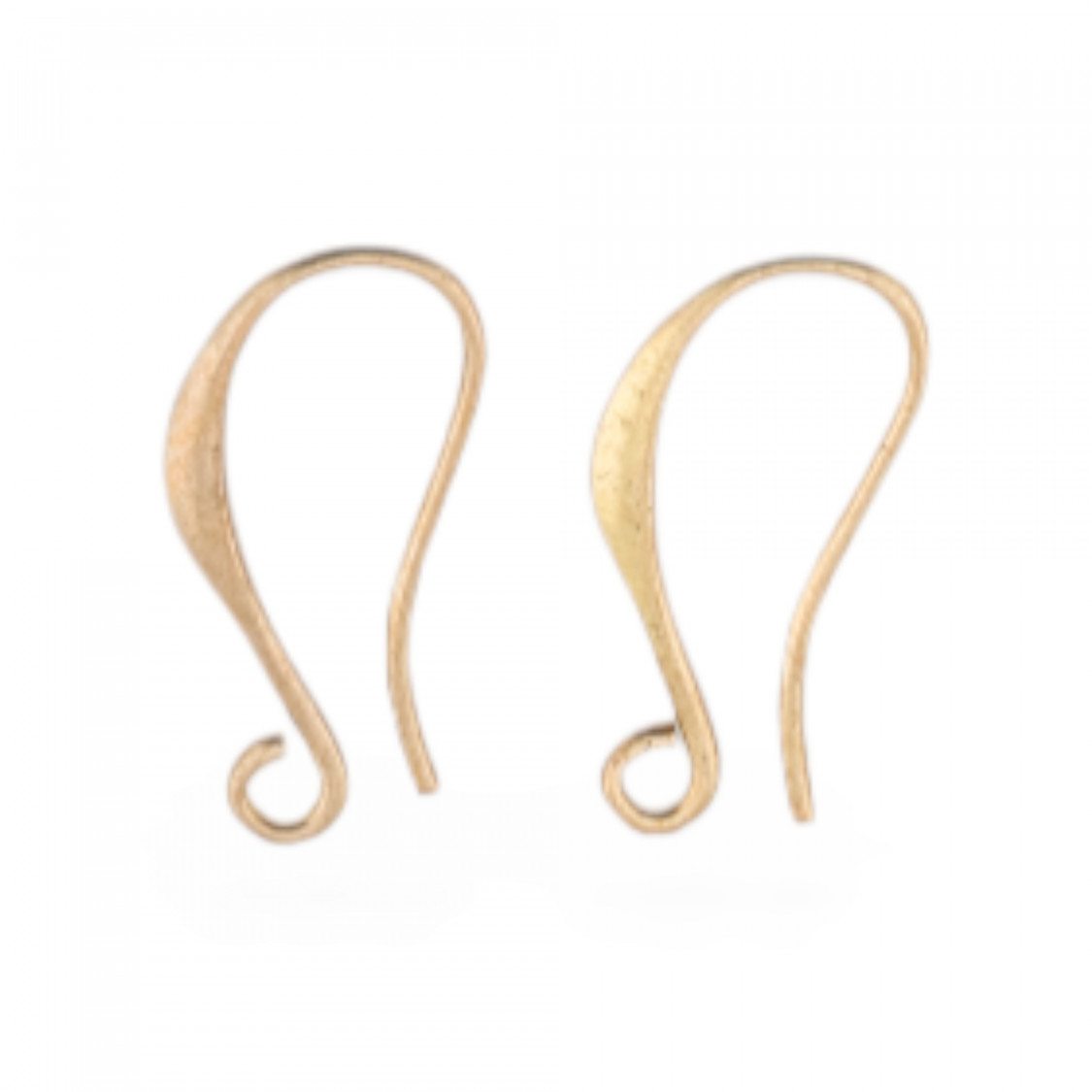 Base Per Orecchini Di Bronzo A Monachella A Goccia 23x1,5mm 25 Paia Grezzo Lucidato-BASI DI OTTONE E BRONZO | Worldofjewel.com