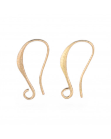 Base Per Orecchini Di Bronzo A Monachella A Goccia 23x1,5mm 25 Paia Grezzo Lucidato-BASI DI OTTONE E BRONZO | Worldofjewel.com