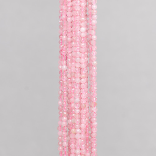 Quartz Rose Taille Diamant Facetté 2.5mm