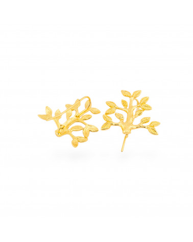 Base Per Orecchini Di Bronzo Monachella Foglia 25x22mm 9 Paia Placcato Oro-BASI DI OTTONE E BRONZO | Worldofjewel.com