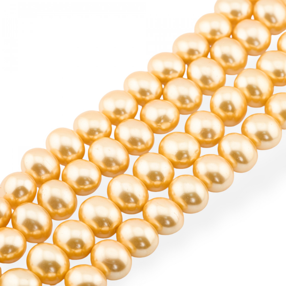 Perle di Maiorca Oro Caramella 15x12mm-PERLE ORO | Worldofjewel.com
