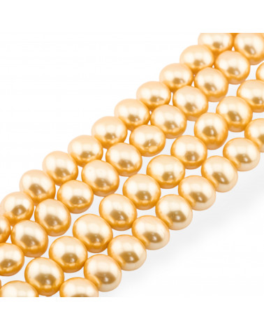 Perle di Maiorca Oro Caramella 15x12mm-PERLE ORO | Worldofjewel.com