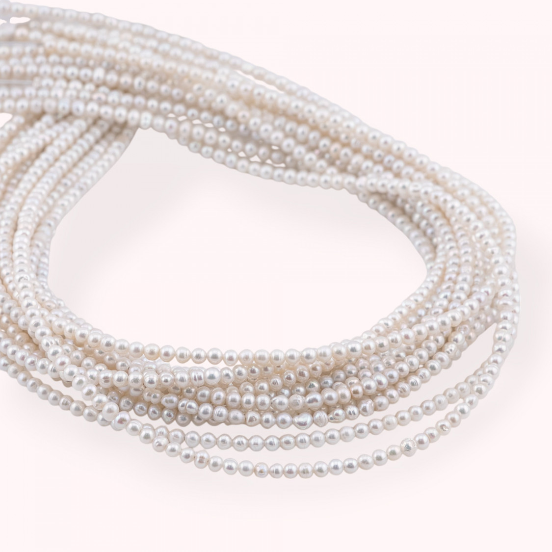 Perle Di Fiume Microperle Chicco Di Riso 3,0-3,5mm A++ Bianco-MICROPERLE | Worldofjewel.com