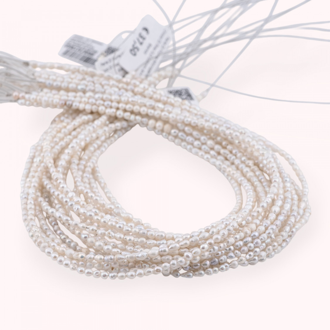 Perle Di Fiume Microperle Chicco Di Riso 3,0-3,5mm A++ Bianco-MICROPERLE | Worldofjewel.com