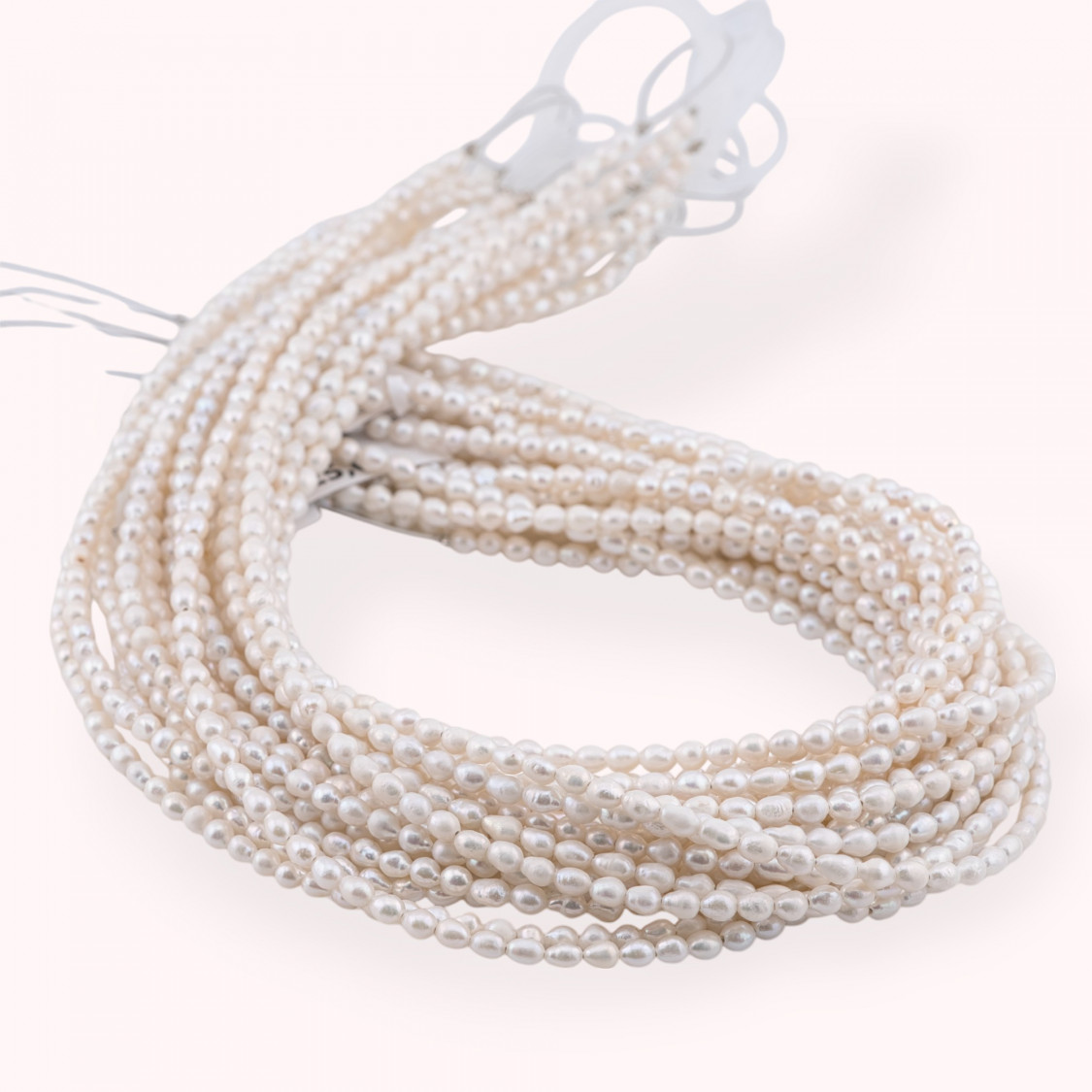 Perle Di Fiume Microperle Chicco Di Riso 3-4mm Bianco-MICROPERLE | Worldofjewel.com