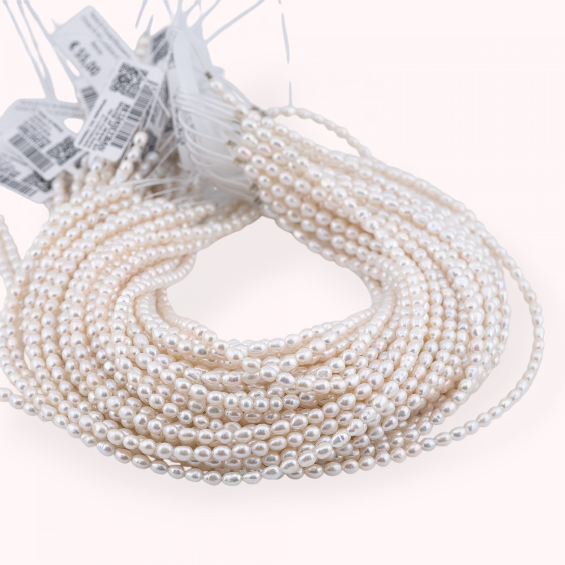 Perle Di Fiume Microperle Chicco Di Riso 4-5mm AA++ Bianco-MICROPERLE | Worldofjewel.com