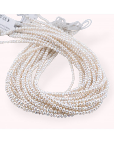 Perle Di Fiume Microperle Tondo 3,5-4,0mm A Bianco-MICROPERLE | Worldofjewel.com