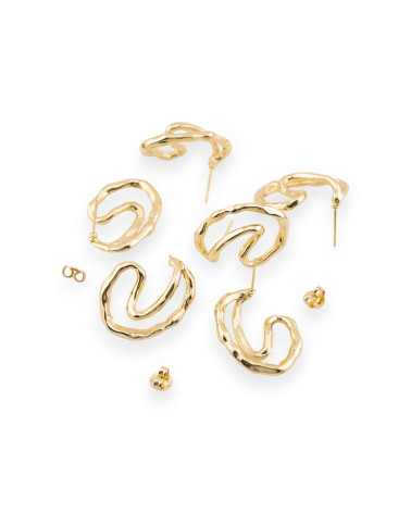 Base Per Orecchini Di Bronzo Perno 22x27mm 6 Paia-BASI DI OTTONE E BRONZO | Worldofjewel.com