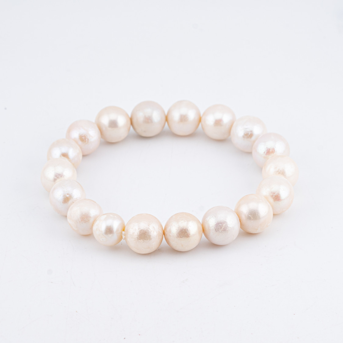 Bracciale Elasticizzato Di Perle Di Fiume Tonde Barocche 10-11mm-BRACCIALI DI PIETRE E PERLE | Worldofjewel.com