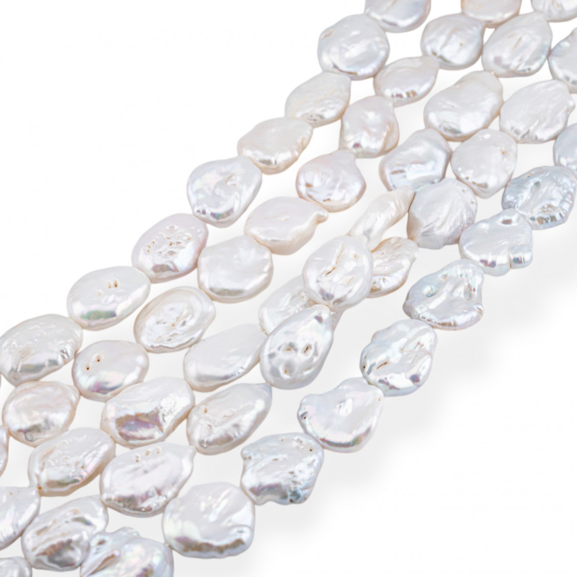Perle Di Fiume Barocche Piatte (REL) Bianco 65-70gr-PERLE BAROCCHE | Worldofjewel.com
