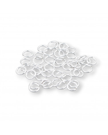 Contromaglia Anellini Di Argento 925 Aperti 4mm Filo 0,7mm 5gr Argentato-ANELLINI APERTI | Worldofjewel.com