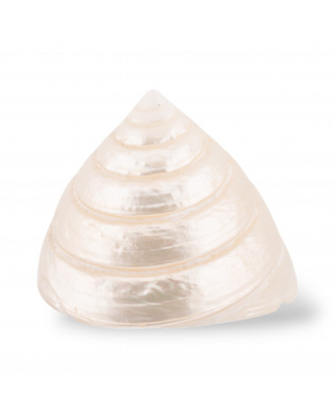 Soprammobile Di Conchiglia Naturale 60mm Bianco-MOTHER OF PEARL SOPRAMOBILE | Worldofjewel.com
