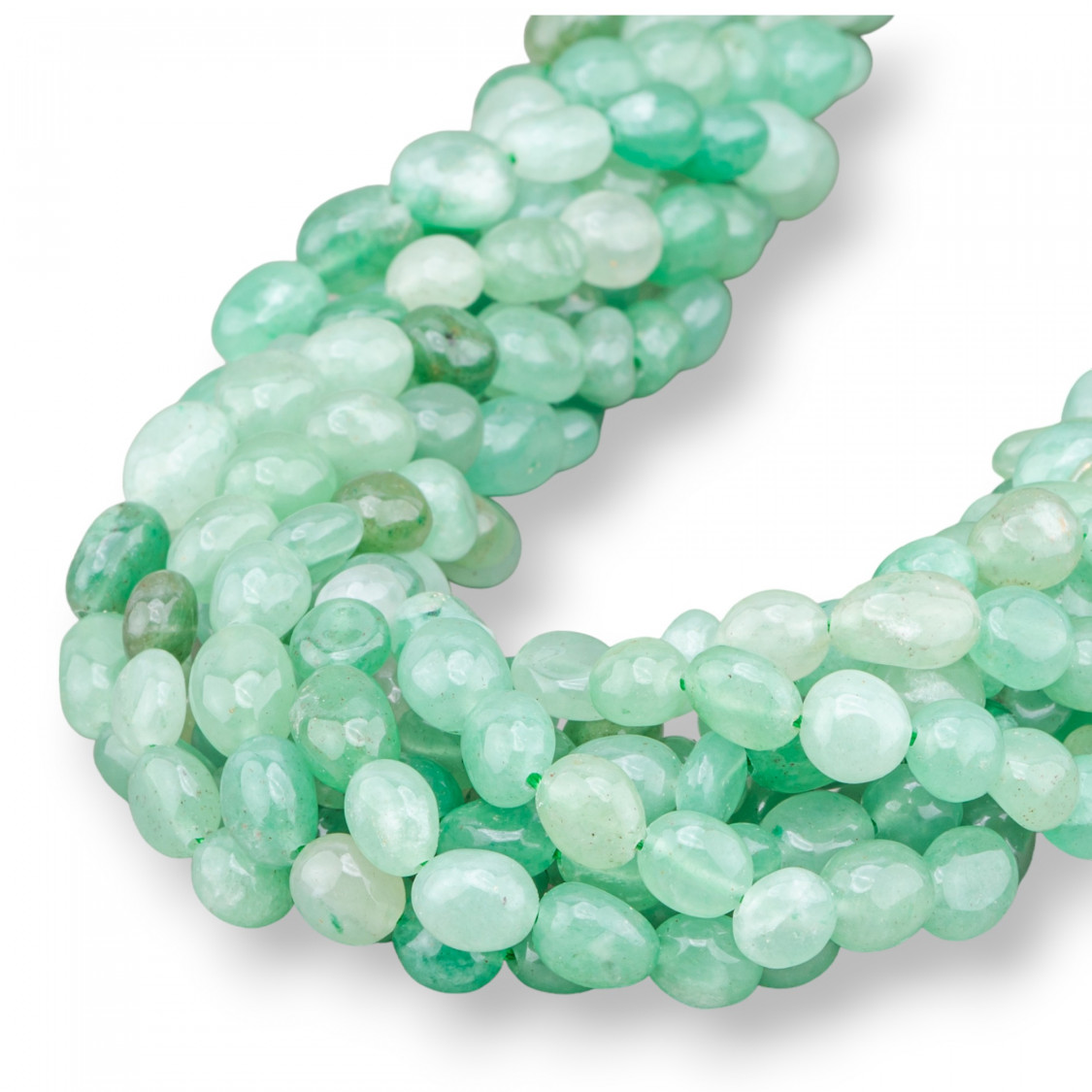 Avventurina Verde Sasso Burattato 8x10mm-ΠΡΑΣΙΝΗ ΑΒΕΝΤΟΥΡΙΝΗ | Worldofjewel.com