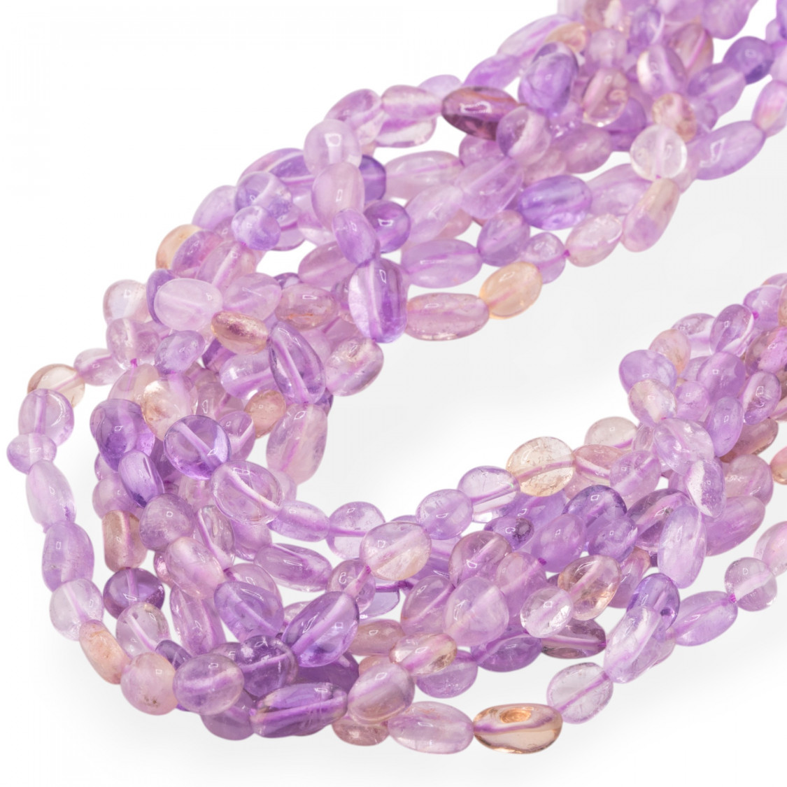 Ametista Sasso Burattato 8x10mm Trasparente-AMETISTA CLASSICA | Worldofjewel.com