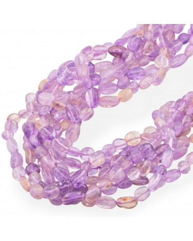 Ametista Sasso Burattato 8x10mm Trasparente-AMETISTA CLASSICA | Worldofjewel.com