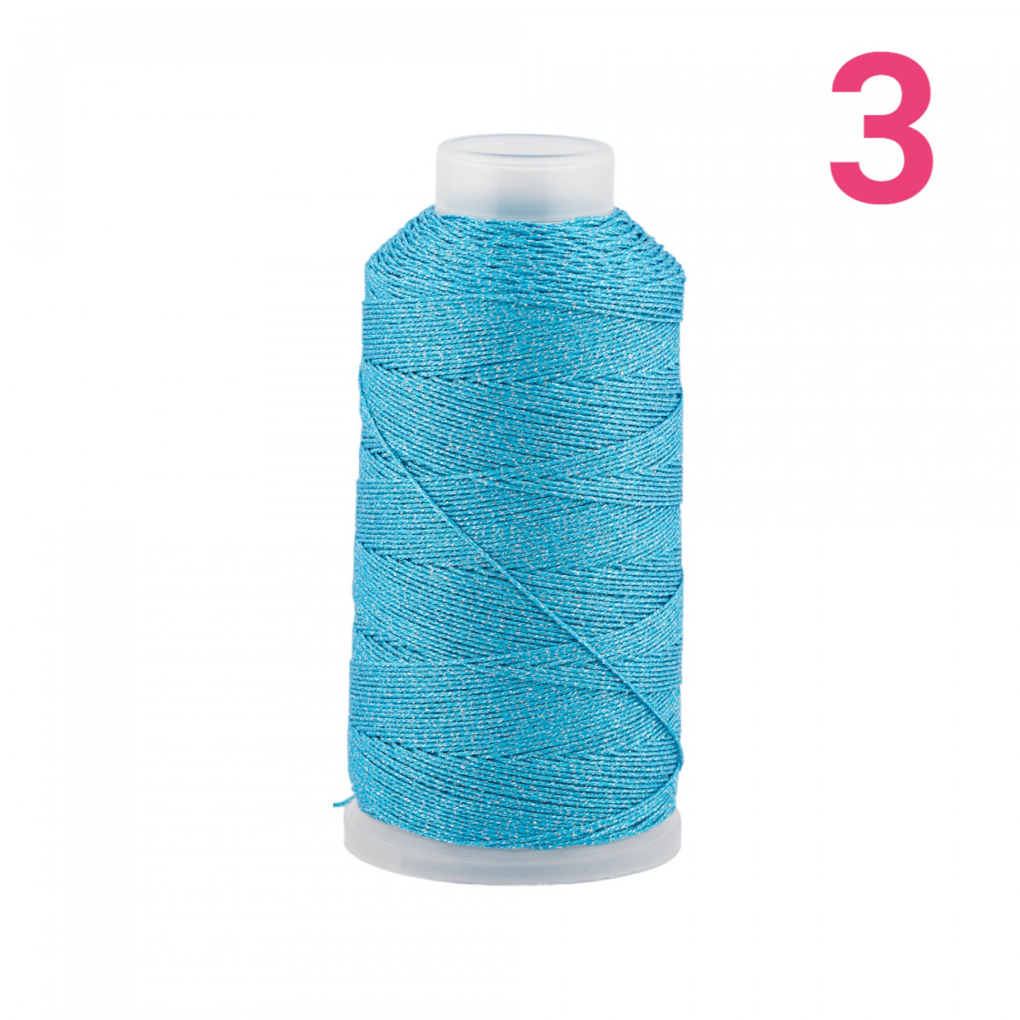 Filo Di Poliestere Intrecciato Diamantato Per Macrame' E Ricamo Misura 3 - 1 Bobina 80mt Azzurro Chiaro-FILO PER UNCINETTO | Worldofjewel.com