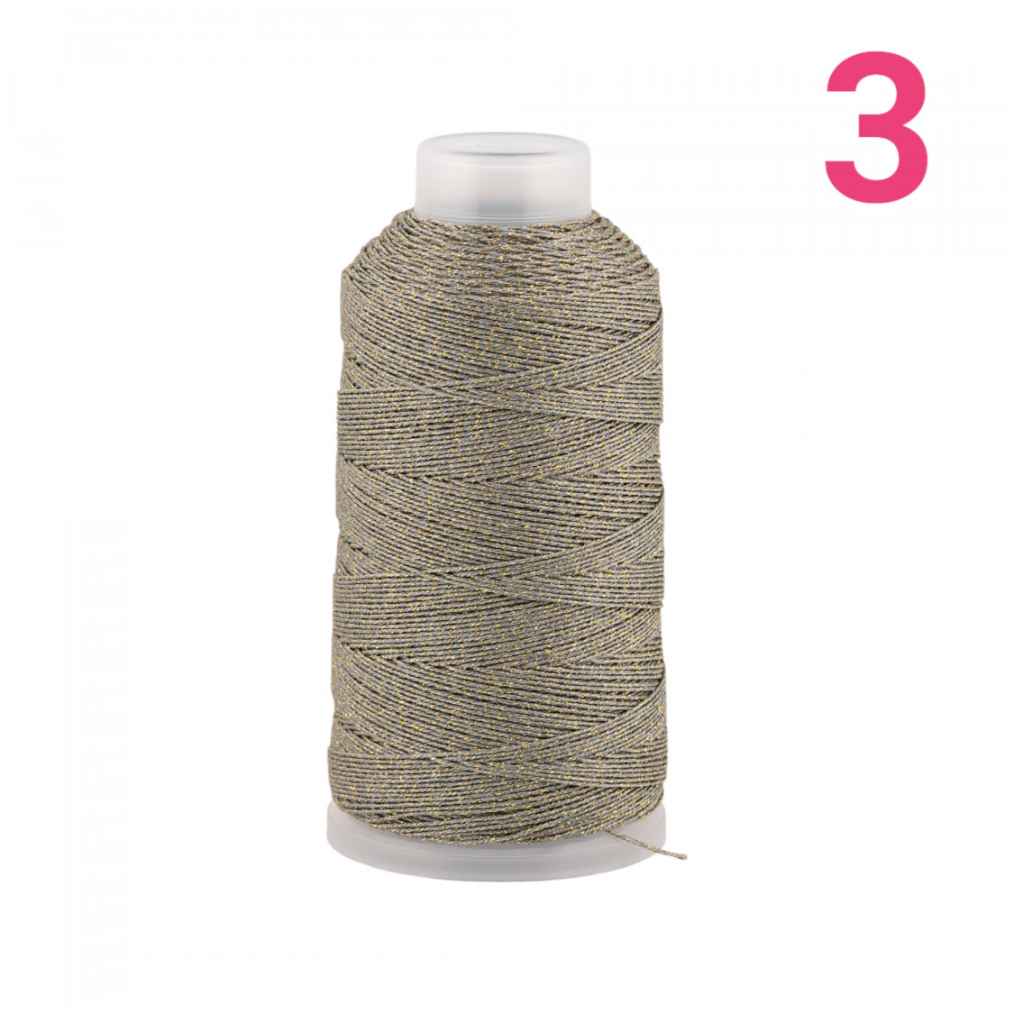 Filo Di Poliestere Intrecciato Diamantato Per Macrame' E Ricamo Misura 3 - 1 Bobina 80mt Grigio Tortora-FILO PER UNCINETTO | Worldofjewel.com