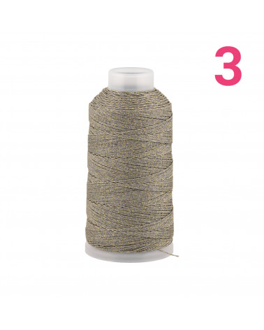 Filo Di Poliestere Intrecciato Diamantato Per Macrame' E Ricamo Misura 3 - 1 Bobina 80mt Grigio Tortora-FILO PER UNCINETTO | Worldofjewel.com