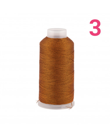 Filo Di Poliestere Intrecciato Diamantato Per Macrame' E Ricamo Misura 3 - 1 Bobina 80mt Marrone Dorato-FILO PER UNCINETTO | Worldofjewel.com