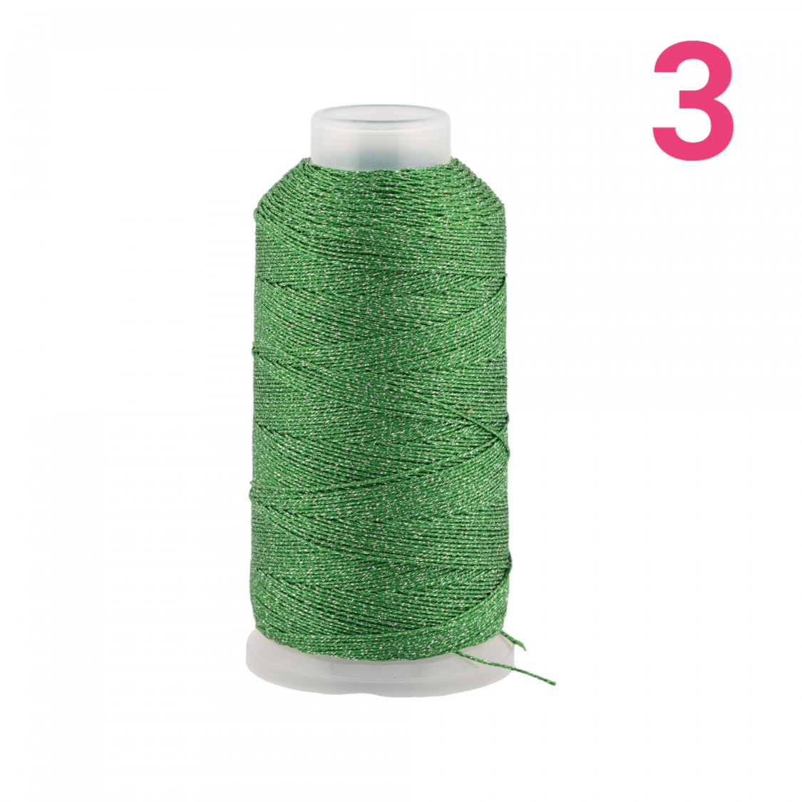 Filo Di Poliestere Intrecciato Diamantato Per Macrame' E Ricamo Misura 3 - 1 Bobina 80mt Verde Medio-FILO PER UNCINETTO | Worldofjewel.com