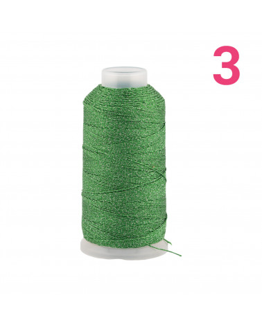 Filo Di Poliestere Intrecciato Diamantato Per Macrame' E Ricamo Misura 3 - 1 Bobina 80mt Verde Medio-FILO PER UNCINETTO | Worldofjewel.com
