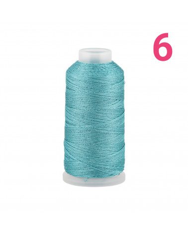 Filo Di Poliestere Intrecciato Diamantato Per Macrame' E Ricamo Misura 6 - 1 Bobina 80mt-FILO PER UNCINETTO | Worldofjewel.com