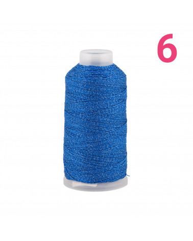 Filo Di Poliestere Intrecciato Diamantato Per Macrame' E Ricamo Misura 6 - 1 Bobina 80mt Blu Intenso-FILO PER UNCINETTO | Worldofjewel.com